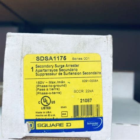 Square D Sdsa Secondary Surge Arrester New In Box Ready To Ship Ebay