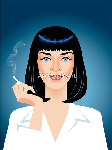 "Mia Wallace" Poster by AleMogolloArt | Redbubble