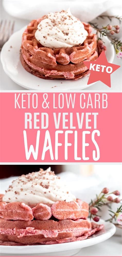 Keto Red Velvet Chaffles Dessert Waffles With A Twist Recipe Red