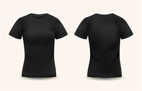 Black Tshirt For Woman Template Vector Art At Vecteezy