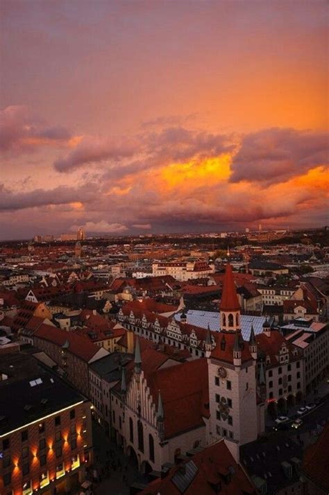 Sunset Munich Germany Places Around The World Places To Travel Travel Around The World