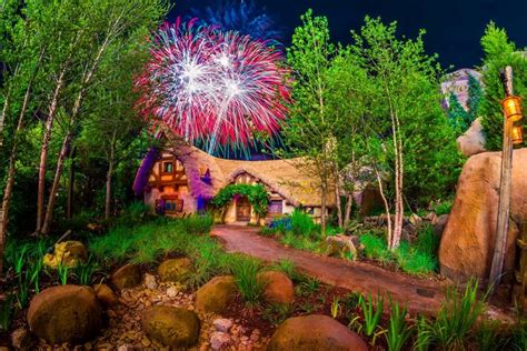 USA Disneyland Parks Houses Fireworks Stones California Anaheim