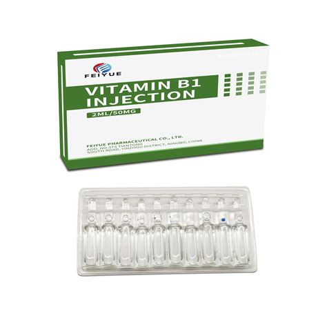 Vitamin B1 Injection 2ml 50mg With Gmp Vitamin B1 Injection And