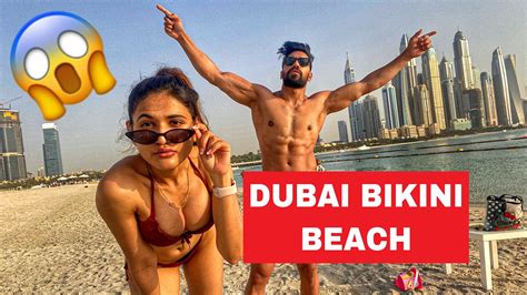 Dubai Bikini Beach 😱 Rohit Soniya Vlogs Youtube