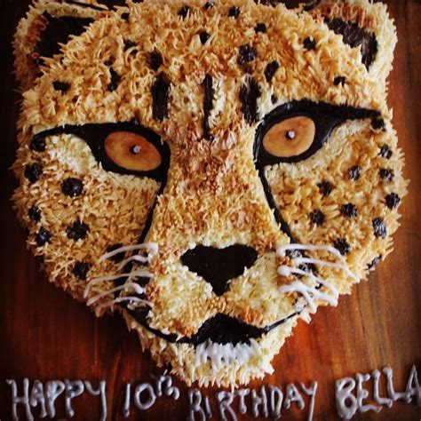 Cheetah Buttercream Cake