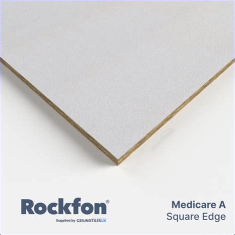 Cisrocm S Rockfon Medicare A X Mm Square Edge Ceiling Tiles