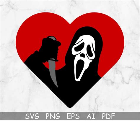 Scream Svg, Ghost Face Svg, Scream You Hang up SVG, Scream Ghost Face Svg, Halloween Svg, Heart ...