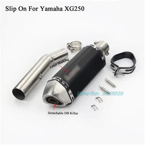 Xg250 Slip On For Yamaha Tricker Xg 250 Motorcycle Modified Exhaust