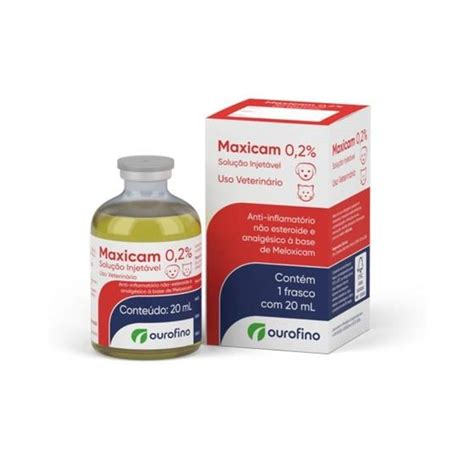 Maxicam E Meloxicam É A Mesma Coisa - Maxicam Injetável 0,2% Meloxicam Ourofino 20ml - Ouro Fino ...