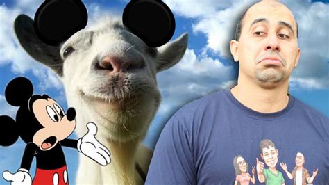 A CABRA MALUCA VIROU O MICKEY MOUSE Goat Simulator YouTube