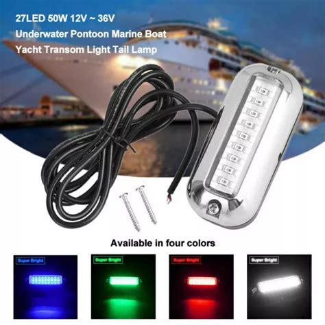 Led Underwater Boat Marine Transom Lights Stainless Steel