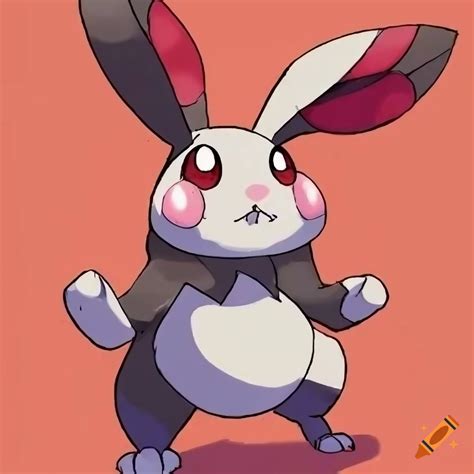 Fanart Of A Boxer Rabbit In Pokemon Art Style On Craiyon