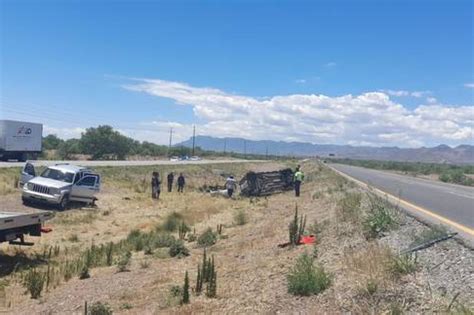 Volcadura En La Carretera Chihuahua Juárez Deja Dos Heridos