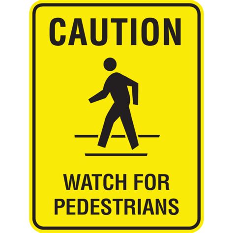 Printable Pedestrian Safety Signs