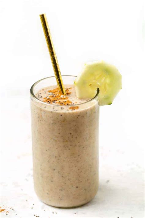 Creamy Cucumber Pear Smoothie Quick And Easy Recipe Simply Quinoa