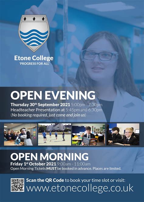 Open Evening And Mornings Etone College