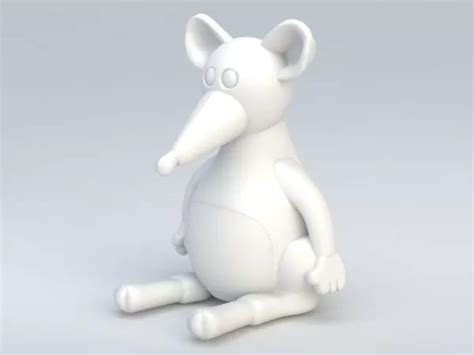 Cartoon Rat Free 3d Model 3ds Open3dmodel