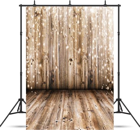 SJOLOON 5x7ft Rustic Backdrop Wood Photography Backdrop Vinyl Photo Backdrop Wedding Photography ...