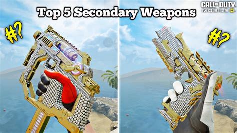 Top Secondary Weapons In Cod Mobile Codm Youtube