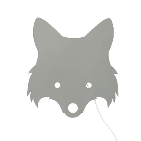 Ferm Living Fox Lamp Dusty Green Seinävalaisin - Lastentarvikekauppa.fi