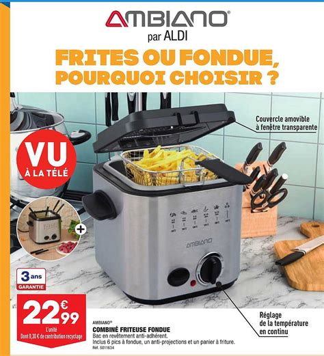 Promo Combin Friteuse Fondue Ambiano Chez Aldi Icatalogue Fr