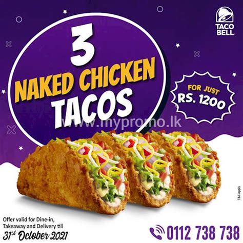 3 Naked Chicken Tacos For Just Rs 1200 At Taco Bell