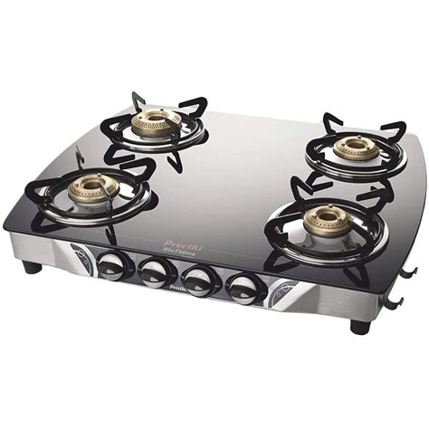 Buy Preethi Blu Flame Jumbo 4 Burner Toughened Glass Gas Stove Sturdy