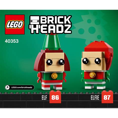 Lego Reindeer Elf And Elfie Set Instructions Brick Owl Lego