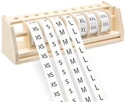 Amazon Menkxi Pcs Clothing Size Stickers Labels With Wooden