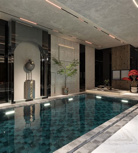 LUXURY MODERN INDOOR POOL on Behance