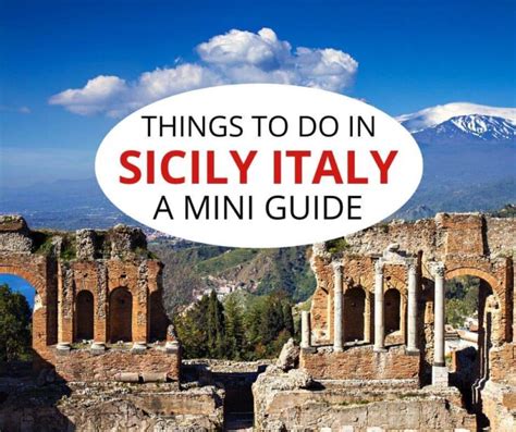 Guide To Best Things To Do In Sicily Italy Solo Trips And Tips