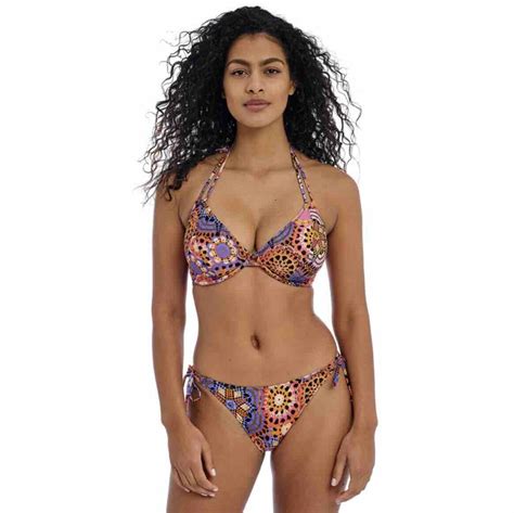 Freya Swim Santiago Nights Uw Halter Bikini Top Storm In A D Cup AUS