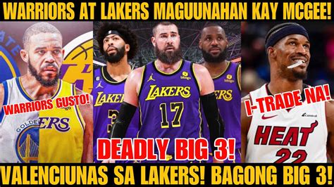 LAKERS BIG 3 KAKATAKUTAN SA NBA VALENCIUNAS SA LAKERS NA MCGEE