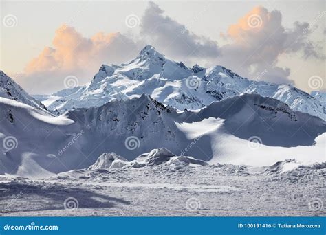 Elbrus Mount stock photo. Image of caucasus, spring - 100191416