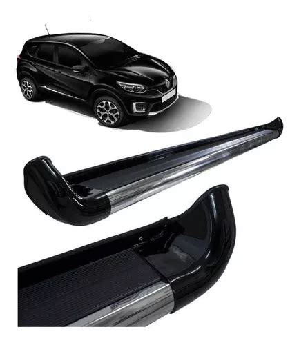 Estribo Lateral Captur Cor Preto Fosco 2020 2021 2022 2023