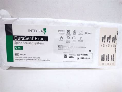 New Integra 206520 Duraseal Exact Spine Sealant System Polymer Kit 5ml