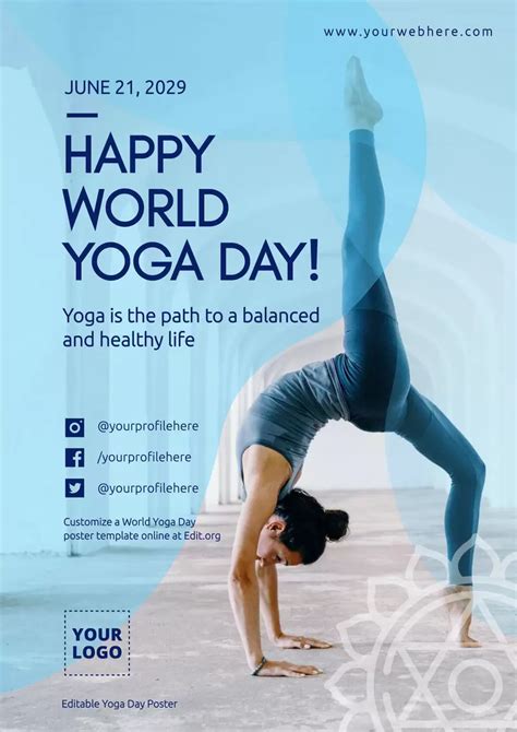 International Yoga Day Poster Templates