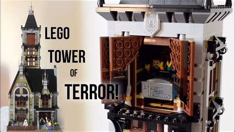 Lego Haunted House Awesome Freefall Drop Tower Ride Youtube