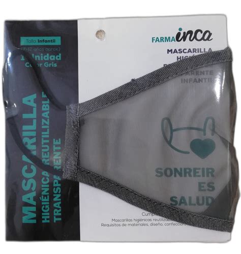 Mascarilla Transparente Junior Homologada Y Reutilizable