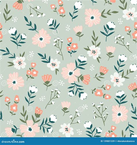 Seamless Floral Pattern Wallpaper