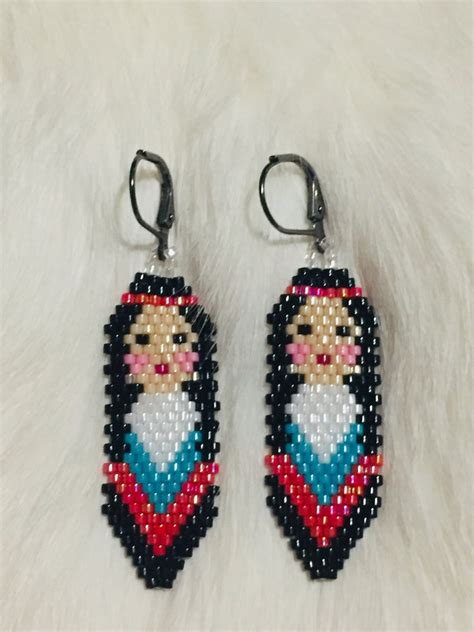 Colorful Native Beaded Ladies By Indigenearts Earrings