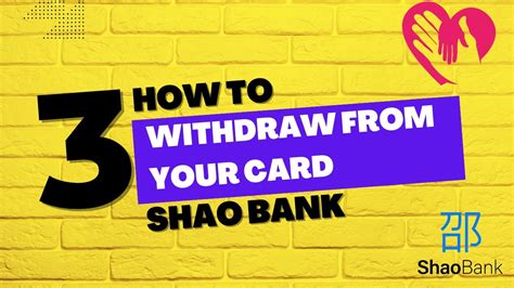 Shao Bank How To Withdraw From Virtual Card Passive Income Youtube