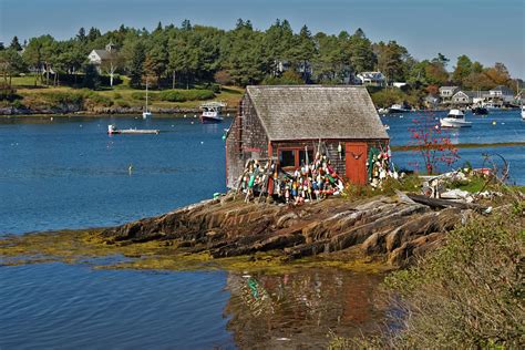 Fishing Shack Mackerel Cove Bailey Island Maine Photograph By Ross