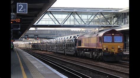 DB Cargo 66110 At Ashford Working 6X11 Toton To Dollands Moor YouTube