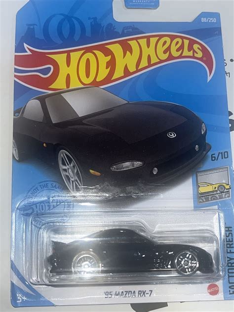 2021 Hot Wheels 95 Mazda RX 7 Black With Real Riders SUPER CUSTOM EBay