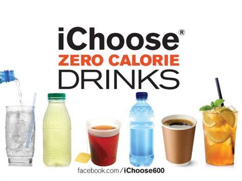 Zero Calorie Drinks Are One Way To Help Keep Meals Under 600 Calories