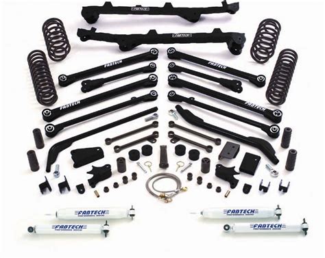 Fabtech Long Arm Suspension Lift Kit For Jeep Wrangler Tj