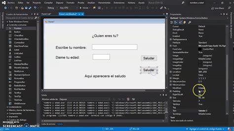 Programación Básica Con Visual Basic 2019 Pedir Nombre Y Edad Y Saludarme Youtube