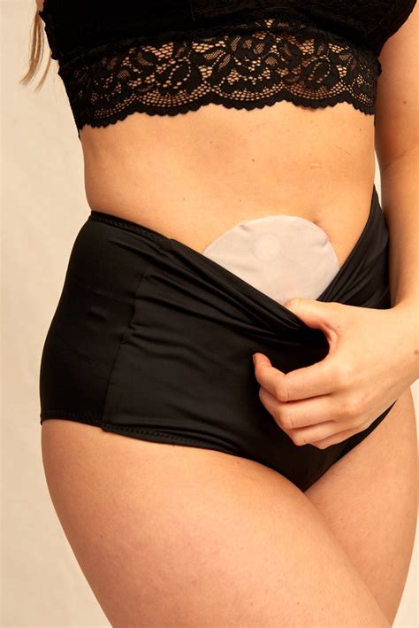 Ostomy Underwear Siil Ostomy Panties Black Stoma Bag Covers Etsy