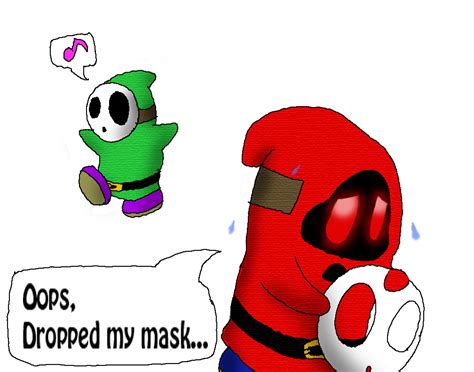 Shy Guy Dropped his mask by Rotommowtom on DeviantArt